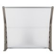 thumbnail image 2 of Topcobe 39.37" x 37.79" Outdoor Front Door Patio Rain Cover, Outdoor Front Door Window Awning, Patio Eaves Canopy PC Cover UV Rain Snow Protection, Silver Gray Bracket, 2 of 12