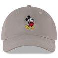 thumbnail image 2 of Disney Men's Mickey Mouse Baseball Cap, Snap-Back Dad Hat, Warm Grey, One Size, 2 of 7