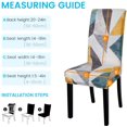 thumbnail image 3 of Dining Chair Cover Set of 4 Stretchy Dining Chair Slipcovers Removable Washable Chair Protector Covers for Dining Room Home Wedding Banquet Party Hotel (Printed 06), 3 of 8
