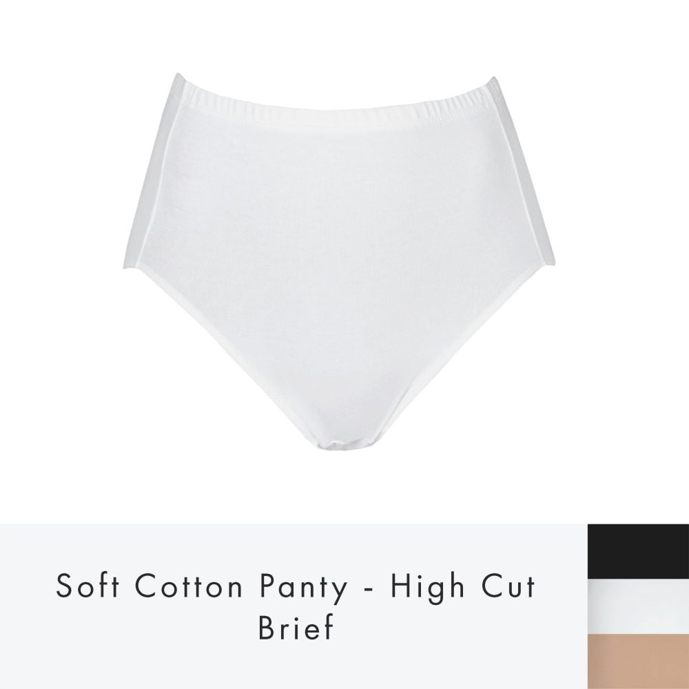 Cotton Essentials Full High Cut Brief