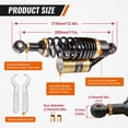 thumbnail image 4 of Amortiguadores de aire traseros ajustables GZYF 11 280mm para Yamaha, 4 of 7