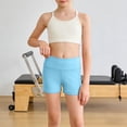 thumbnail image 2 of Zshosam Toddler Shirts Girls Baby and Toddler Girls' Cotton Bike Shorts Cotton Bike Shorts Soft Pull-On Safety Shorts for Daily Wear Size 7T 8T,(Light Blue 7-8 Years), 2 of 6
