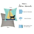 thumbnail image 6 of Liora Manne Frontporch Sailing Dog Indoor Outdoor Decorative Pillow Yellow, 6 of 6