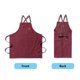 thumbnail image 3 of Delantal de lienzo TRABAJO ESPLEADO Delantales Use Delantales Cubiertas Cómodas Ropa de trabajo Cubierta Accesorio Accesorio Vestido de trabajo doméstico con bolsillos rojos kenally HA011664-05, 3 of 6