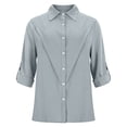 thumbnail image 4 of Casual Outfits for Women Daily Casual Shirts Long Sleeve Shirts Tops Casual Blouses Loose Fit Shirt Womens Fashion Clothing, 4 of 4