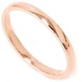 thumbnail image 1 of 2mm 14K Rose Gold Plain Polished Wedding Band, 1 of 1