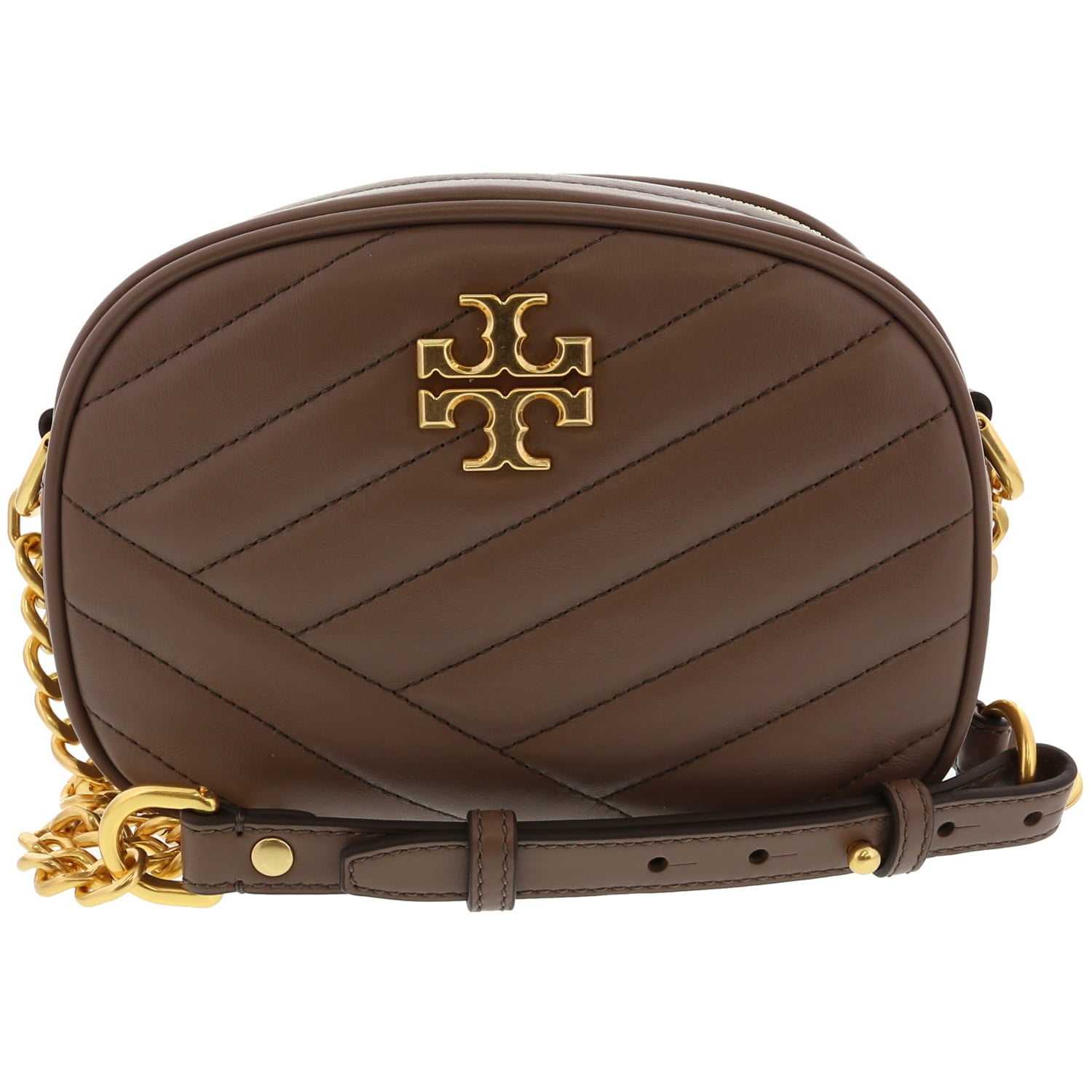 Tory Burch Women's Small Kira Chevron Camera Bag Leather Cross Body