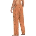 thumbnail image 6 of FREEAMG Men's Pajama Pants with Pockets Sleepwear Lounge Pants Stretch Casual Monkey Orange Cute, 6 of 7