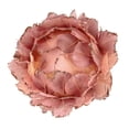 thumbnail image 3 of Northlight 4.5" Coral Pink Glitter Feather Ball Christmas Ornament, 3 of 4