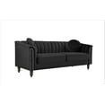 Uspridefurniture Hills Tufted Back 2Pcs Living Room Set,Black Velvet