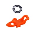 thumbnail image 3 of Wosthever 1 pieza de anzuelo de pesca, palo de pesca, señuelo, cebo, señuelo, soporte de cebo con 3 anillos de goma para caña de pescar, Pescar Naranja, 3 of 6