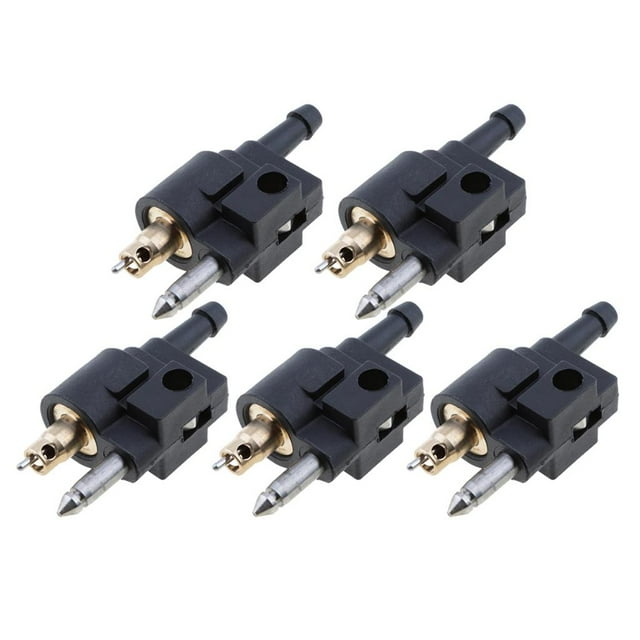 Paquete de 5 accesorios de conector de línea de de de 6 mm 1/4 "para tubería de negro Baoblaze Conector de línea de combustible