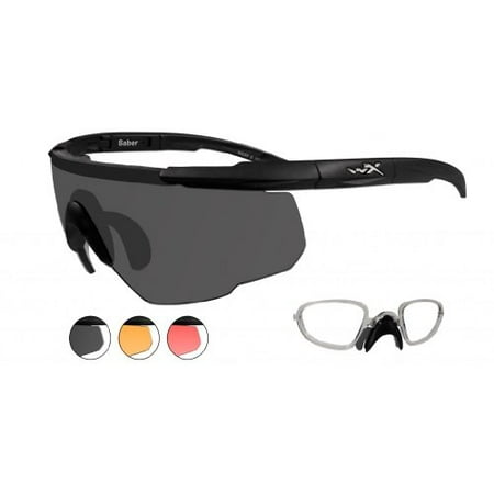 UPC 712316003247 product image for Wiley X 309RX Sabre Advanced Smoke Grey/Matte Black/RX Insert Sunglasses | upcitemdb.com