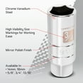 thumbnail image 4 of CARBYNE 5 Piece Spark Plug Socket Set - SAE & Metric, 5/8", 3/4", 13/16", 14mm, 18mm Sizes,  3/8" Dr., 6 Point, Chrome Vanadium Steel, Mirror Polish, Rubber Retainers, High Visibility Size Markings, 4 of 6