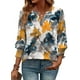 thumbnail image 2 of Tops WIHOLL, talla grande, primavera y verano, manga 3/4 para mujer, 2 of 5