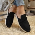 thumbnail image 5 of Miqool Women's Embnic Style Mule Flats Round Toe Closed Toe Backless Slip On Comfortable Casual Flat Shoes, 5 of 9