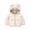 White, variant on CYRBOKO Puffer Jackets for Toddler Girls, Lightweight Thermal Long Sleeve Full-Zip Hooded Outerwear Black Size 1-2 T