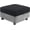 Black, variant on Stretch Modular Storage Ottoman Cover, Jacquard Square Ottoman Slipcover Sectional Sofa Module Cushion Slipcover Folding Storage Foot Stool Cover (Grey,1pcs)