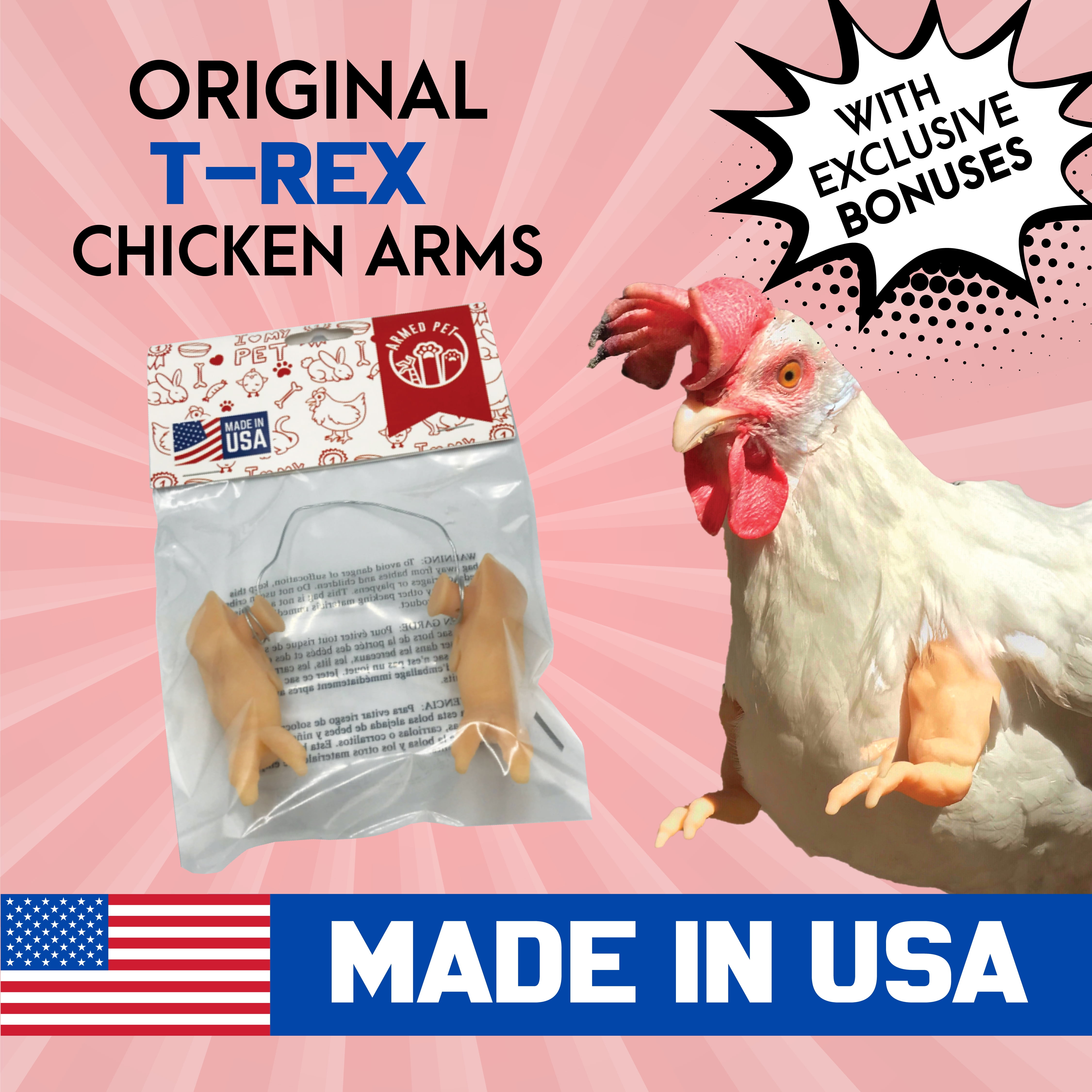 Tiny 3D Printed Baby Arms for Chickens That Bring the 'Birds With Arms'  Meme to Real Life