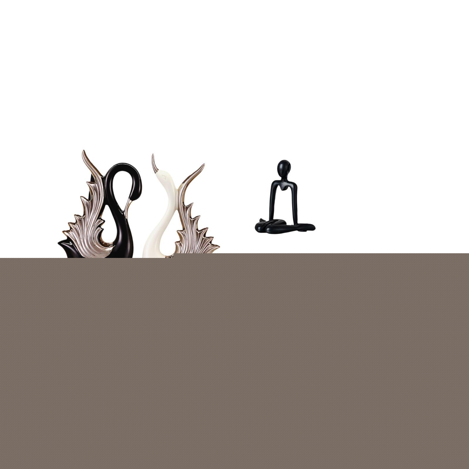 thumbnail image 5 of estatua de cisne,Figuras de cisne,estatuas,decoración del hogar,fiesta de bodas,Figura de escritorio,Escultura abstracta de pensador para decoración de oficina y hogar.,Figura decorativa de, 5 of 8