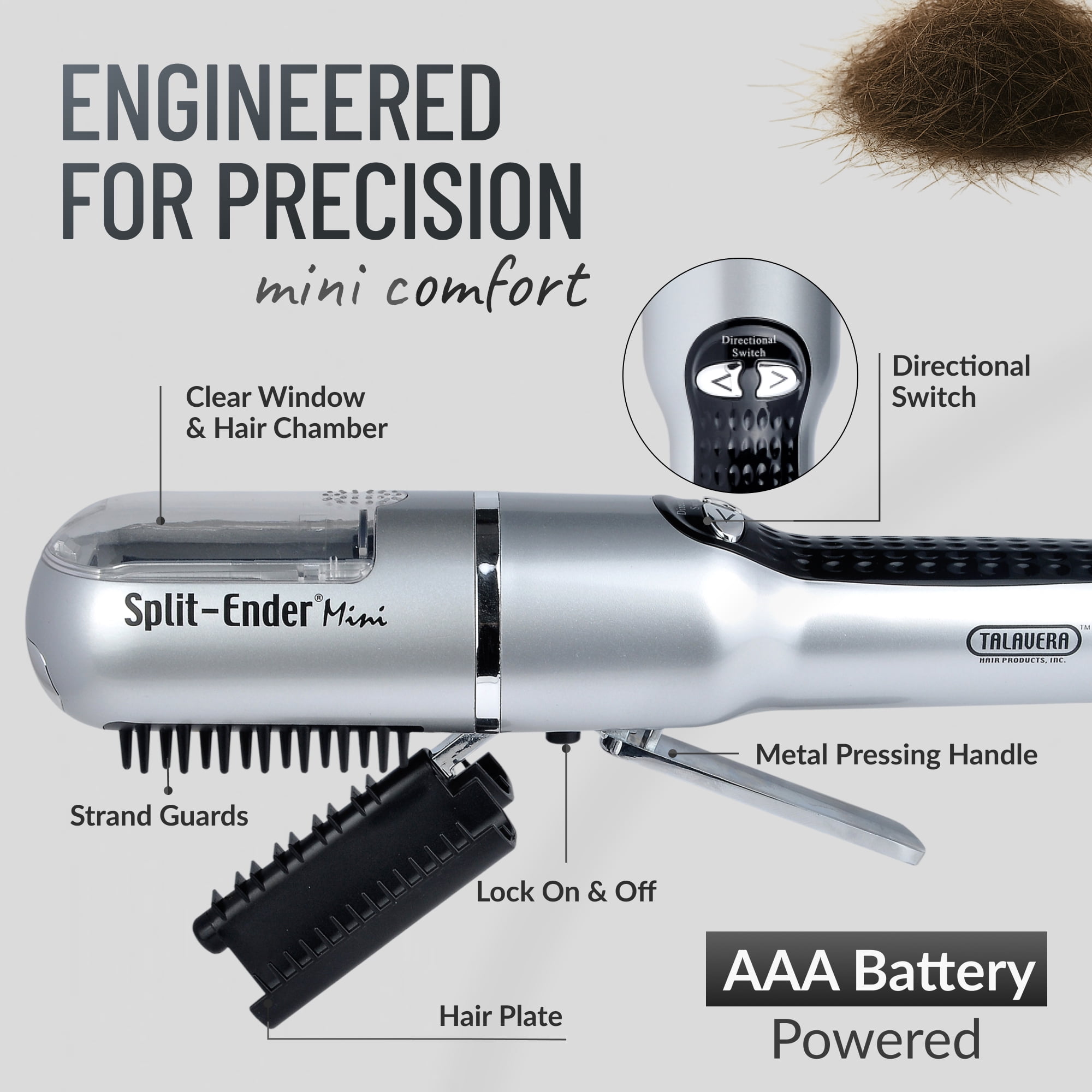 その他 Split-Ender Mini Split Ender Mini - Cordless Hair Trimming Tool, Split End Remover