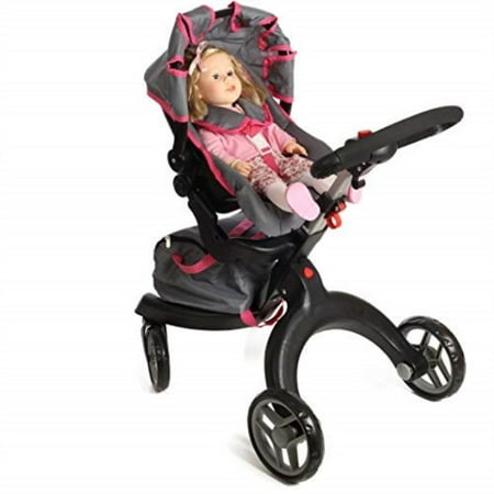 Mommy and Me Doll Stroller with Adjustable Handle and Swiveling Wheels. 31