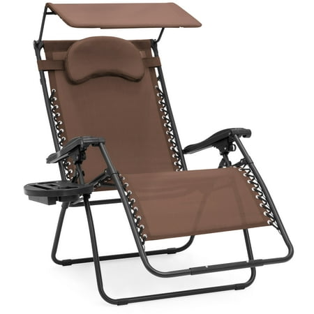 Best Choice Products Oversized Zero Gravity Reclining Lounge Patio Best Choice Products Oversized Zero Gravity Reclining Lounge Patio Chairs W Folding Canopy Shade And Cup Holder Brown