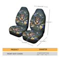 thumbnail image 5 of Xoenoiee Owl Flowers Leaf Print Car Seat Cover High Back Design Bucket Seat Universal Auto Seat Covers for Cars Trucks SUV Vans Car Seat Cover, Soft Material, 5 of 6