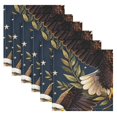 thumbnail image 6 of Iauyy Satin Napkins Set of 4- Navy-eagle Star DIY Printing Decoration Cloth Napkin- Easy Care for Home/Party, 6 of 8