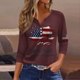 thumbnail image 2 of 250 Years American Flag 250th Anniversary USA T-Shirt 1776-2026 3/4 Length Sleeve Button Down Patriotic Shirts, 2 of 3