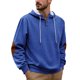 thumbnail image 2 of pstuiky manga larga de hombre, Blusa informal y moderna de color liso con capucha, manga larga y bolsillos abotonados para hombre camisetas de hombre l, 2 of 9