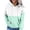 Green, variant on Women Patchwork Hoodies Plus Size Winter Fall 2025 Wedding Sweatshirts Womens Beachy Tops with Pouch 3XL