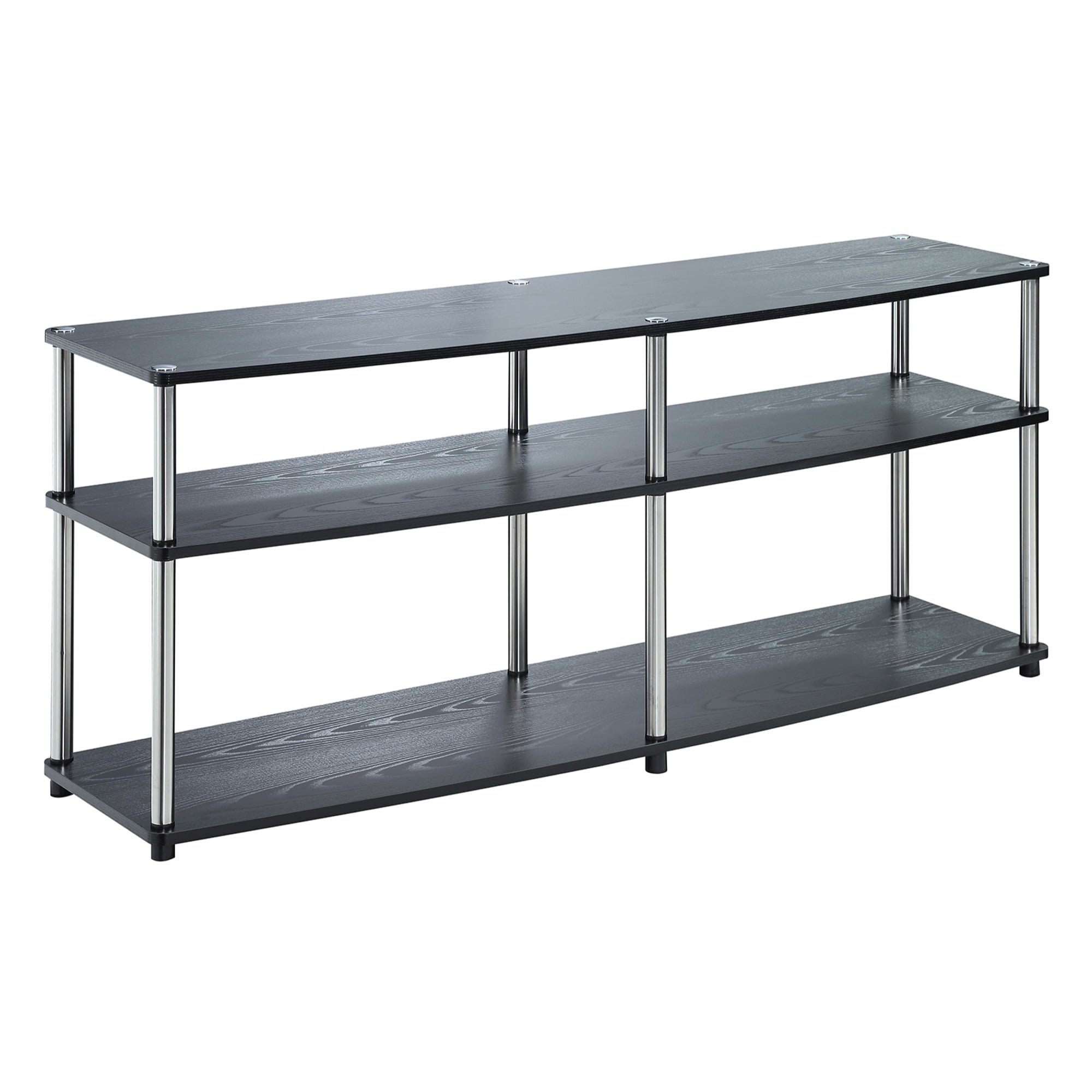 Gray/Black 151440WGY Convenience Concepts Designs2Go 60" Monterey TV Stand 