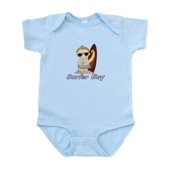 CafePress - Surfer Boy Infant Bodysuit - Baby Light Bodysuit, Size Newborn - 24 Months