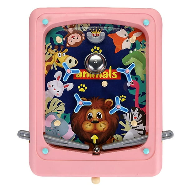 Juego de pinball, juguetes educativos, juguetes Montessori para niños, regalos para niños. Rosa