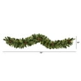 thumbnail image 2 of Nearly Natural 6ft Christmas Artificial Garland w/50 Clear LED Light, 2 of 5