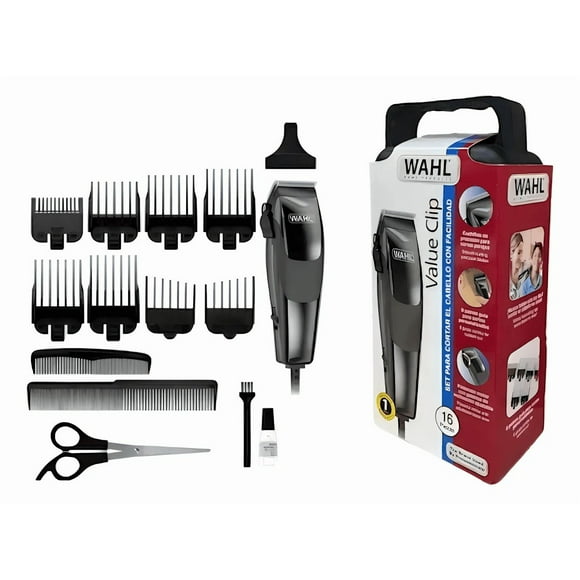 Cortadora Wahl Value Clip Para Cabello | Kit 16 Pzs