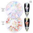 thumbnail image 2 of CoreLiving 11 UV Sensitive Color Changing 3D Five-Petal Flower Charms Mixed Pastel Sizes 12 Grid Nail Art Decoration Wheel for Floral Manicure and DIY, 1 Box, 2 of 3
