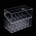 thumbnail image 2 of 2x Lápiz labial transparente acrílico Organizador cosmético Maquillaje Maquillaje Soporte Caja de estante Regalo espacios Zulema Organizador de lápiz labial acrílico, 2 of 8