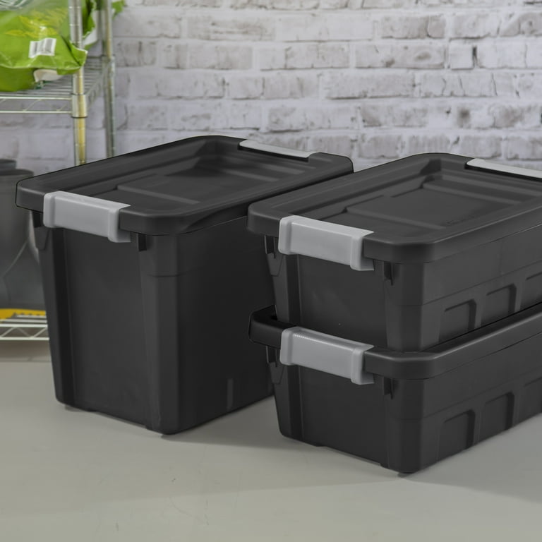 7.5 Gallon Stackable Storage Bins with Latch Lids, 6 Pack photo 7
