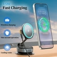 thumbnail image 4 of SPORTLINK Vacuum Magnetic Car Phone Holder with Wireless Charger for Mag-Safe - 360° Adjustable Suction Cup Mount for iPhone 17/16/15/14/13/12 Pro/Pro Max, 4 of 8