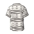 thumbnail image 2 of Haiem Anchors and Ropes Men's Casual Shirts Short Sleeve Button Down Shirts Fashion Textured Summer Beach Shirt-Medium, 2 of 7