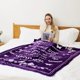 thumbnail image 2 of LHSHID Birthday Gifts for Women/Men/Her/Him Friendship Blanket Purple Happy Birthday Decorations Women/Men Throw Blanket Bday Gifts for Women Unique Best Birthday Gift Ideas 30"x40", 2 of 5