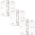 thumbnail image 6 of Stone Harbor Hardware 3-1/2" Ball-Bearing Door Hinges, 5/8" Radius Corner, Polished Chrome, 2-Pack, 6 of 6