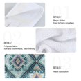 thumbnail image 5 of 2PCS Velcro Hangable Hand Towels Quick-Drying Hanging Kitchen Towels for Kitchen & Bathroom Pastel Blue Shape Pattern, 5 of 7