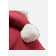 thumbnail image 4 of Pet Outfit Dog Christmas Costumes Hooded Poncho Cape Cloak Jacket Coat Snowsuit Winter Outfit Red Medium Size, 4 of 5