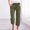 Army Green, variant on TAGOLD Women's Summer Athletic Shorts Pants,Casual Plus Size Short Pants for Womens,Pants Women Tie Front Plus Size High Waisted Dress Pants Business Casual Straight Leg Work Capris With Pockets