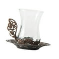 thumbnail image 4 of deevoka Flower Tea Cup Coffee Coffee Glass for Valentines Day Birthday Her Red, 4 of 9