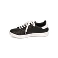 thumbnail image 4 of New Women Qupid Pantera-01 Leatherette Two Tone Star Patch Lace Up Sneaker, 4 of 5