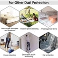 thumbnail image 3 of BUZIFU 2.4 * 15m Tarpaulin Dustproof Waterproof Transparent Plastic Tarpaulin Thick Tearproof Cover, 3 of 5